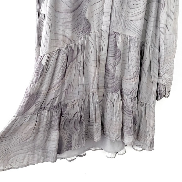 Wilfred | NWT Barossa Dress Size Small Dusky Grn/Granite Blue Aritzia - Picture 6 of 8